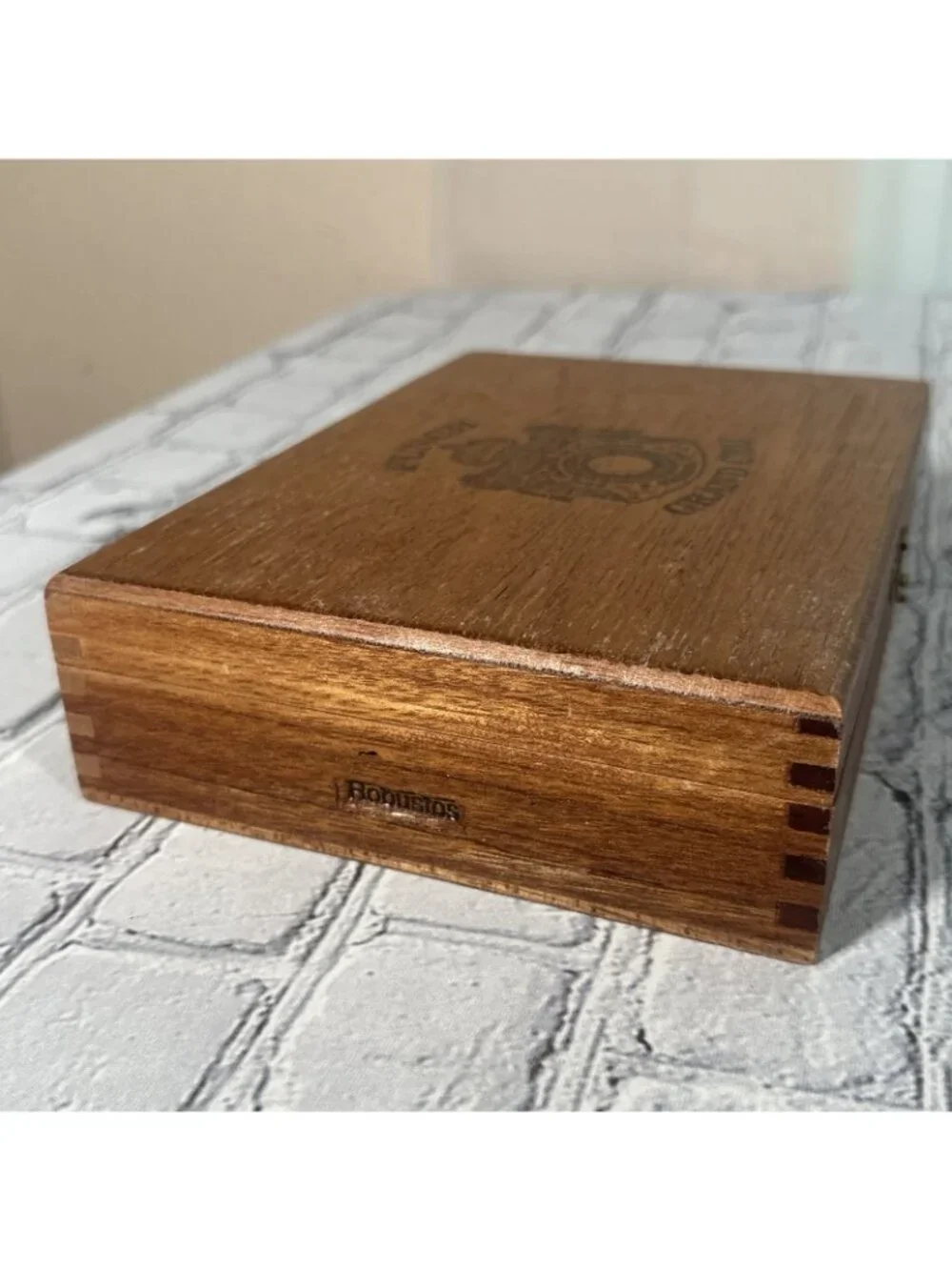 Empty Wooden Cigar Box Punch Grand Cru Robustos 9” x 6 1/4” x 2 1/4”